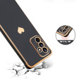 Puzdro pre Samsung Galaxy A55 5G, Electro heart, čierne + Full Glue Ceramic Glass