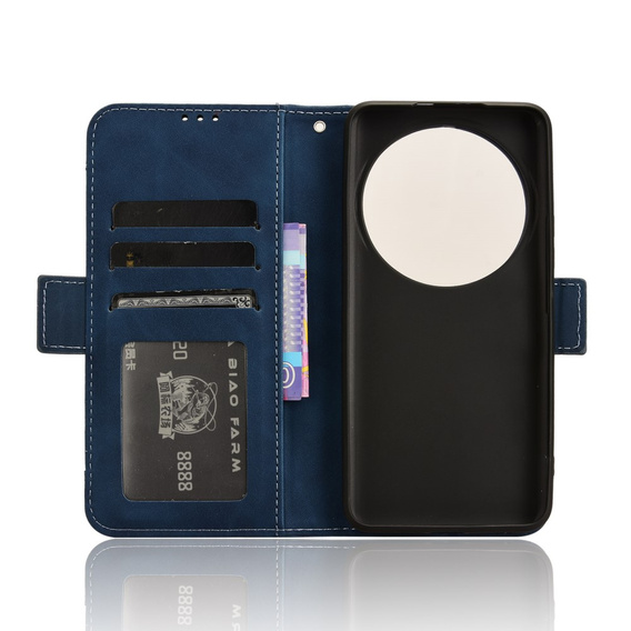 Klapkové puzdro pre Xiaomi 14 Ultra, Card Slot, tmavomodré