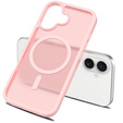 Matné puzdro pre iPhone 17, pre MagSafe, priesvitné ružové