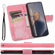 Klapkové puzdro pre Motorola Edge 60 / 60 Fusion, Butterfly, ružové rose gold