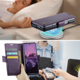 CASEME Litchi Wallet flipové puzdro pre Samsung Galaxy Z Fold7 5G