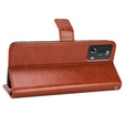 Klapkové puzdro pre Xiaomi 13 Lite, Crazy Horse Wallet, hnedé
