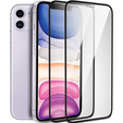 2x tvrdené sklo pre iPhone XR / 11, ERBORD 3D pre celý displej
