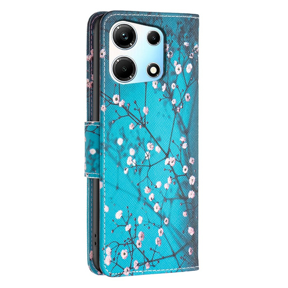 Klapkové puzdro pre Infinix Zero 30 5G, Wallet, sakura, modré