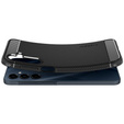 Puzdro Spigen pre Samsung Galaxy A16 4G/ 5G, Rugged Armor MagSafe, čierne + tvrdené sklo 9H