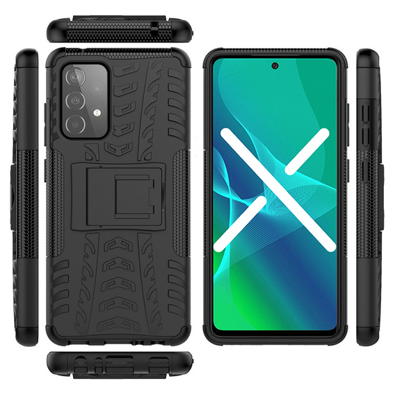 Obal na mobil pre Samsung Galaxy A32 4G, Tire Armor, čierne