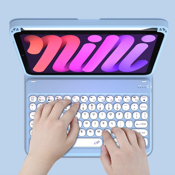 Puzdro + klávesnica iPad mini 6 2021 8,3'', Magnetic Keyboard, čierne
