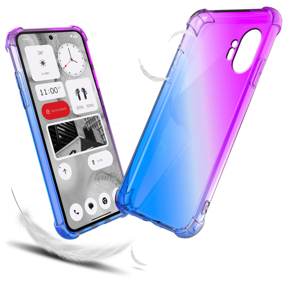 Puzdro pre Nothing Phone 2 5G, Gradient Dropproof, Fialová / modrá
