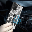 Obal na mobil pre Samsung Galaxy A03s, Armor Kickstand, biele