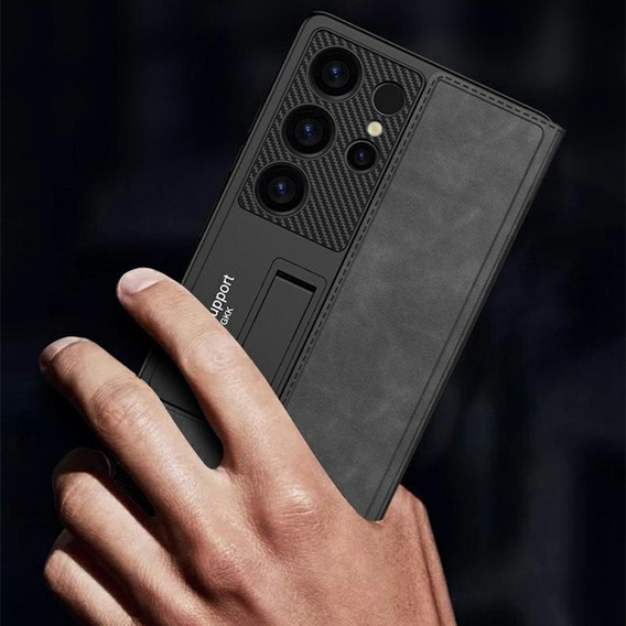Flipové puzdro pre Samsung Galaxy S25 Ultra, GKK Card Slot Wallet, čierne
