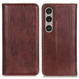 Flipové puzdro pre Sony Xperia 1 VI, Split Leather, hnedé