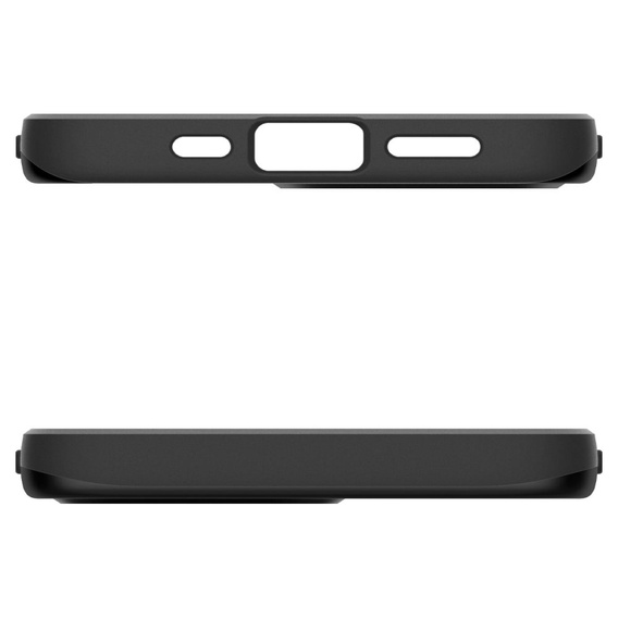 Puzdro Spigen pre iPhone 16E, Thin Fit Mag, čierne + tvrdené sklo 9H