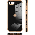 Obal na mobil pre iPhone 7/8/SE 2020/SE 2022, Electro heart, čierne
