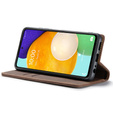 CASEME puzdro pre Samsung Galaxy A53 5G, Leather Wallet Case, káva