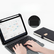 Puzdro + klávesnica iPad 10.9 2022, NILLKIN Bumper Pen Slot, čierne