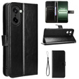 Klapkové puzdro pre OnePlus Nord CE5, Crazy Horse Wallet, čierne