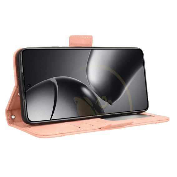 Klapkové puzdro pre Xiaomi 14T Pro, Card Slot, ružové
