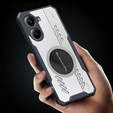Puzdro pre Xiaomi Poco X7 Pro 5G, s magnetickým štítkom, transparentné / čierne