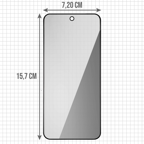 2x tvrdené sklo na ochranu súkromia pre Samsung Galaxy S24 Ultra, ERBORD Anti-Spy