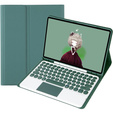 Puzdro + klávesnica Samsung Galaxy Tab S6 Lite 2020 P610/P615 / S6 Lite 2022 10.4, Touchpad Pen Slot, tmavozelené