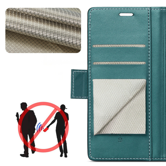 CASEME Litchi Wallet flipové puzdro pre Samsung Galaxy Z Fold7 5G