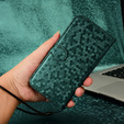 Flipové puzdro pre Motorola Edge 60 Pro, Wallet Rhombus, zelený