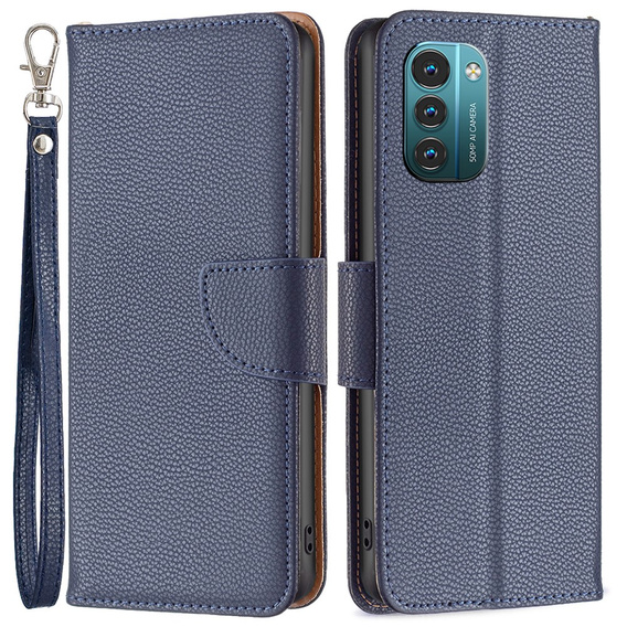 Klapkové puzdro pre Nokia G11 / G21, Litchi Wallet Case, modré