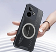 Puzdro pre Realme GT 7 / 7T, s magnetickým štítkom, transparentné / čierne