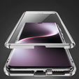 Puzdro pre Honor Magic 7 Lite, Magnetic Dual Glass, strieborné