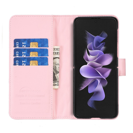 Klapkové puzdro pre Samsung Galaxy Z Fold6 5G, Wallet, BINFEN COLOR, ružové