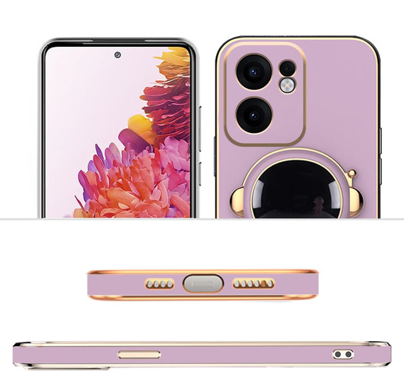 Obal na mobil pre Oppo Reno 13F / Oppo Reno 13FS, Astronaut, fialové
