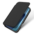 Puzdro Dux Ducis pre iPhone Air, Skin Pro, s chlopňou, s otvorom na kartu, čierne