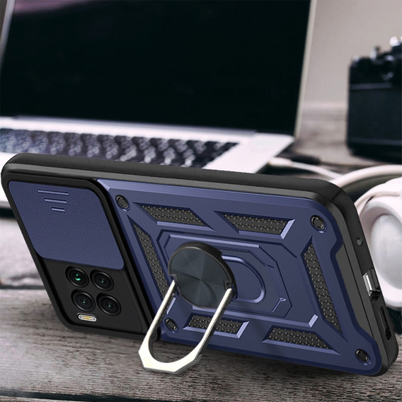 Obal na mobil pre T Phone 2 Pro 5G, CamShield Slide, tmavomodré