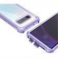 Obal na mobil pre Samsung Galaxy S10 Plus, Dexnor Full Body Rugged, transparentné / fialové
