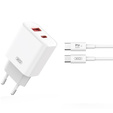 Sieťová nabíjačka USB-C 20 W s káblom USB-C – USB-C pre smartfóny, tablety a iné zariadenia s portom USB-C