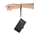 Klapkové puzdro pre Oppo Reno 13 5G, Wallet Zipper Pocket, čierne