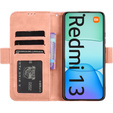 Klapkové puzdro pre Xiaomi Redmi 13, Card Slot, ružové