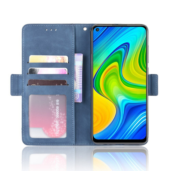 Klapkové puzdro pre Xiaomi Redmi Note 9, Card Slot, modré