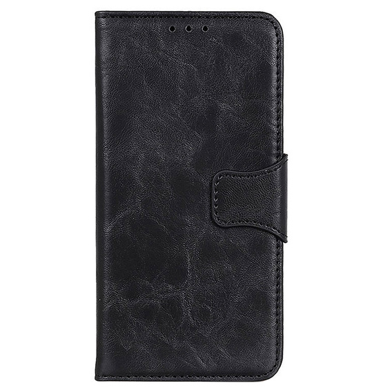 Klapkové puzdro pre Sony Xperia 10 III, Split Leather Wallet, čierne