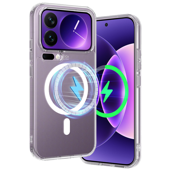 Fusion Hybrid MagSafe puzdro pre Xiaomi 17 Pro Max, priehľadné