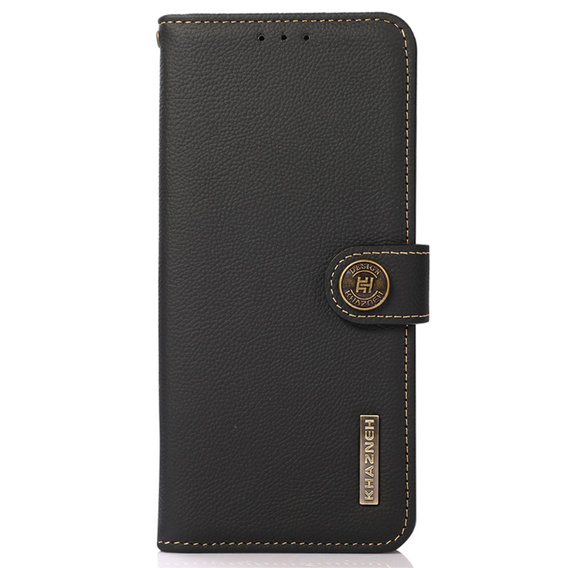 KHAZNEH RFID puzdro pre Xiaomi 13T / 13T Pro, Litchi Texture, čierne