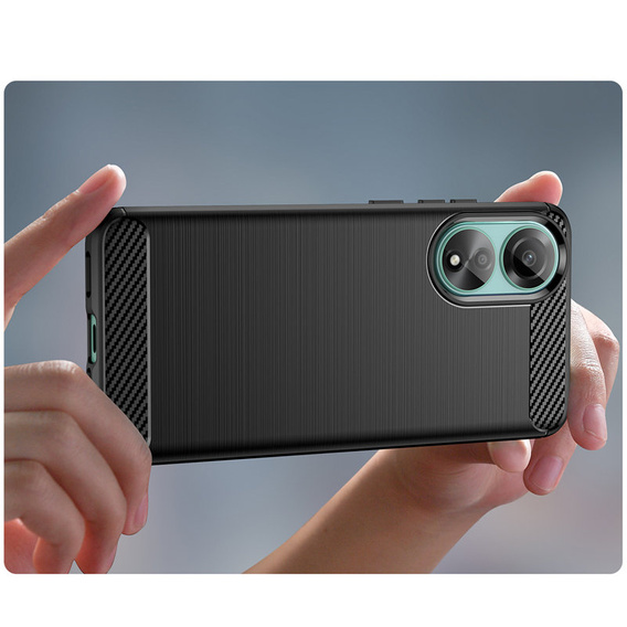 Obal na mobil pre Oppo A78 4G, Carbon, čierne