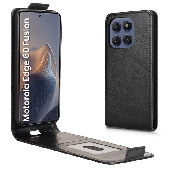 Klapkové puzdro pre Motorola Edge 60 / 60 Fusion, Flip, čierne