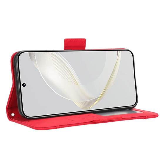 Klapkové puzdro pre Huawei Nova 11 Pro, Card Slot, červené