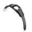 Kožený remienok pre Apple Watch 1/2/3/4/5/6/7/8/SE/Ultra 42/44/45/49 mm, čierny