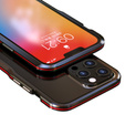 Puzdro LUPHIE pre iPhone 13 Pro Max, Armor Bumper, čierna / červená