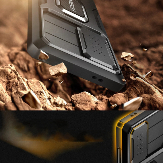 Puzdro pre Samsung Galaxy S24, séria Tongate MECH so stojanom, čierne