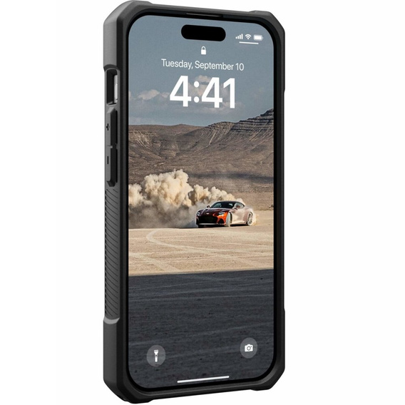 Puzdro Urban Armor Gear pre iPhone 15 Pro, Monarch, Kevlar čierne