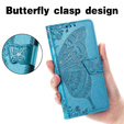 Klapkové puzdro pre Motorola Moto G32, Butterfly, modré