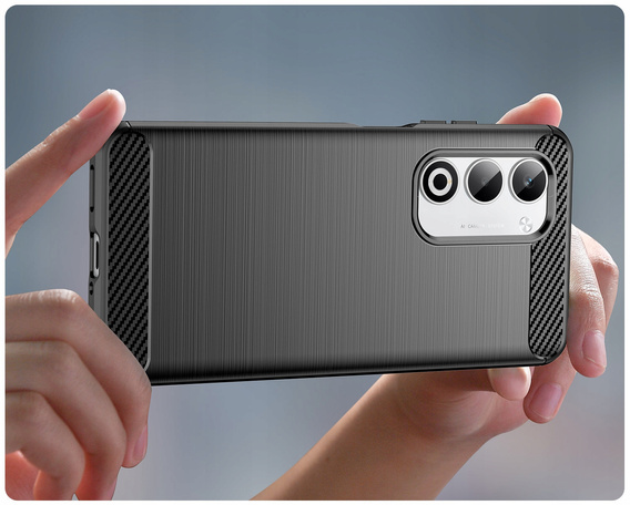 Obal na mobil pre Oppo A5 5G / A5m, Carbon, čierne